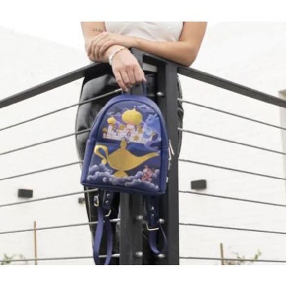 Loungefly disney jasmine raja castle series mini backpack NWT IN PACKAGING - Picture 11 of 11